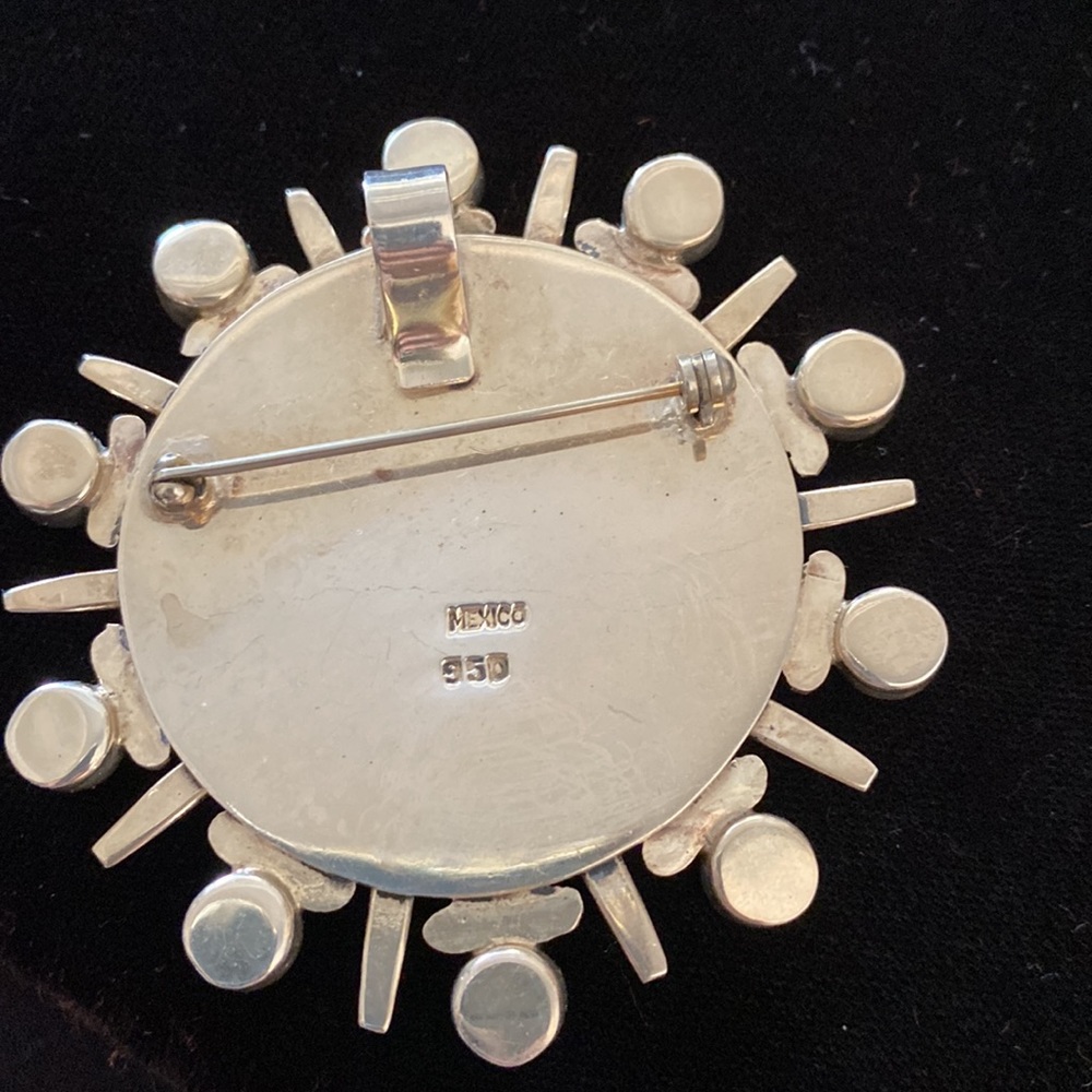 Authentic Mexican Design Solid Silver With Hemati… - image 3